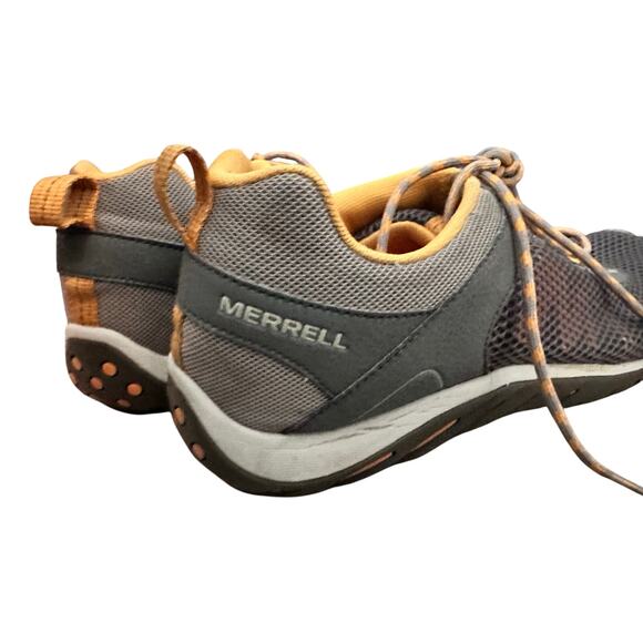Merrell Men's Gray Orange Castle Rock Lace Up Trail Running Shoes Size 13 - Picture 5 of 8